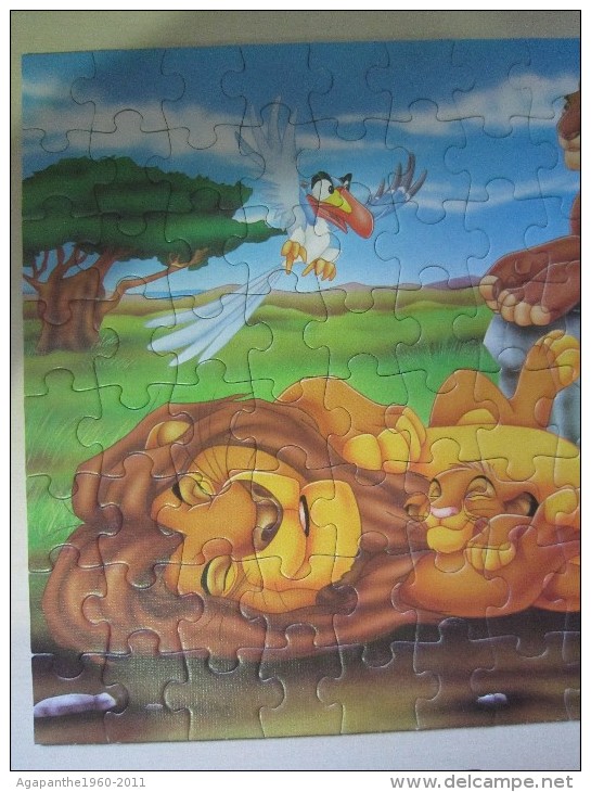 068 - PUZZLE JUMBO - ROI LION - THE LION KING - 100 PIÈCES - Puzzle Games