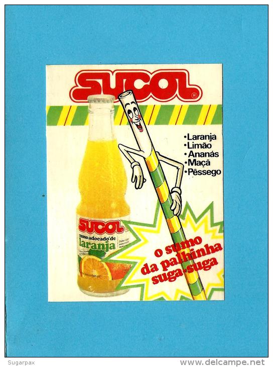 SUCOL - O Sumo Da Palhinha Suga-suga - Autocolante Sticker Bebida Refrigerante - PORTUGAL - Autocollants