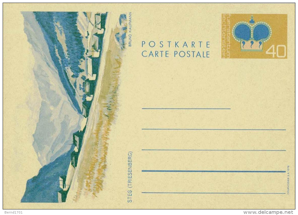 Liechtenstein - Ganzsachen Postkarten Ungebraucht / Postcards Mint (a651) - Stamped Stationery