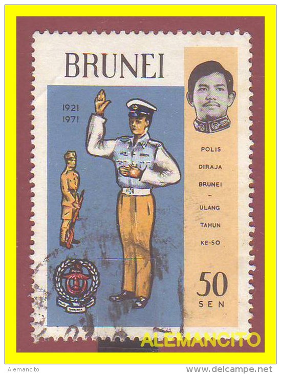 BRUNEI    SELLO   DEL  AÑO 1971 - Brunei (1984-...)