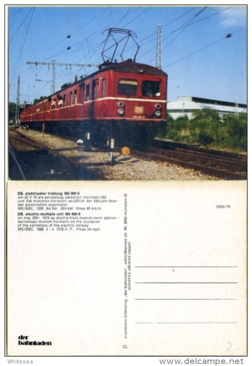 Ak  Eisenbahn,railway - Deutschland - Elektrischer Triebzug 465 009-9 Zw. München Hbf Und Aw München - Freimann - Trenes