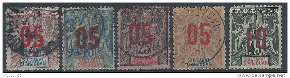 YT 21, 22, 24, 25 Et 27 - Used Stamps