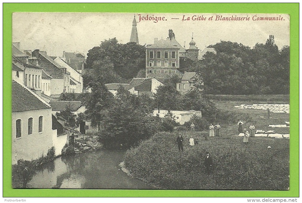 Jodoigne - Geldenaken : La Géthe Et Blanchisserie Communale (1910)  (bl I) - Jodoigne