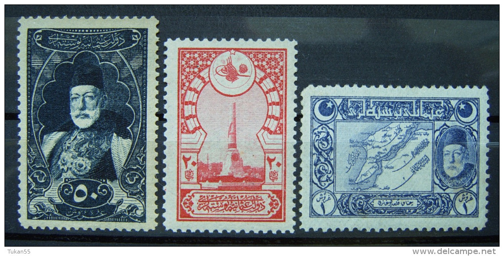 Türkei Lot Sultan 1916 - 1917 ** Kyrillische Buchstaben Selten !Postfrisch        (B203) - Unused Stamps