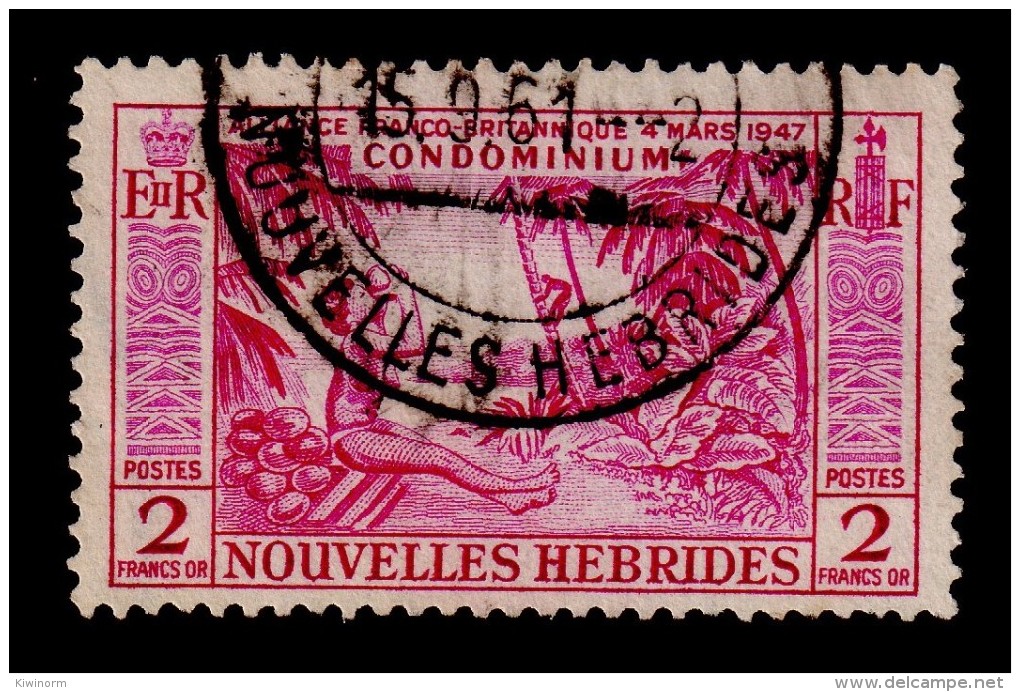 NEW HEBRIDES NOUVELLES HEBRIDES 1957 2F Definitive SG F105 - Very Fine Used VFU - 1B286 - Used Stamps