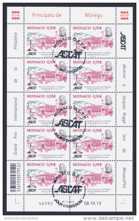 2013 MONACO "GRAN PRIX ASCAT 2013" MF ANNULLO PRIMO GIORNO - Used Stamps