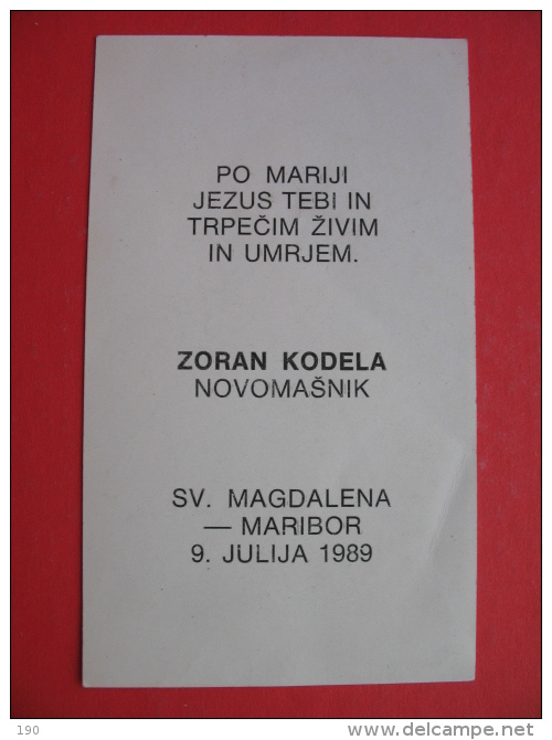 ZORAN KODELA,NOVOMASNIK-SV.MAGDALENA,MARIBOR - Images Religieuses