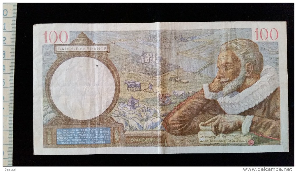 Billet 100 Francs "Sully"-1941,  D.186 - 100 F 1939-1942 ''Sully''