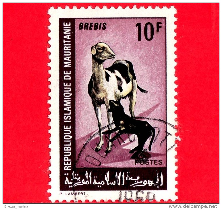 MAURITANIA - Usato - 1968 - Animali Domestici - Brebis E Agnello - 10 - Mauritania (1960-...)