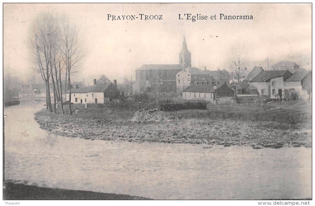 ¤¤  -    BELGIQUE   -   PRAYON  -  TROOZ   -  L'Eglise Et Panorama    -  ¤ - Trooz