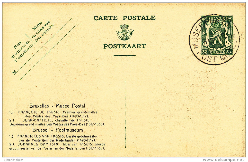 Cartes Illustrées - Série De 10 Cartes Oblitérées 1er Jour Musée Postal 7/11/36 - Sans La Croix Sur Couronne  --  XX125 - Illustrated Postcards (1971-2014) [BK]