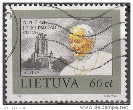 Lietuva 1993 Michel 534 O Cote (2013) 0.85 Euro Visite De Pape Jean-Paul II Cachet Rond - Lituanie