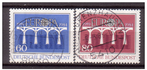 BRD , 1984 , Mi.Nr. 1210 / 1211 O Cept - Gebraucht