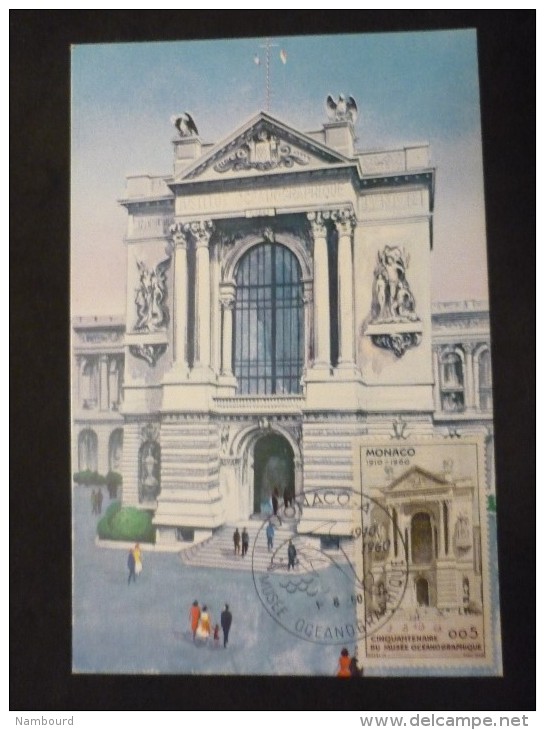 FDC Musée Océanographique 1/06/1960 6 Cartes - Storia Postale