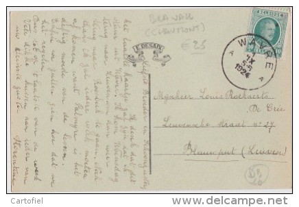 DION-LE-MONT-LA CURE-PHOTOTYPIE-DESAIX-CARTE ENVOYEE-1924-VOYEZ 2 SCANS-TOP ! ! ! - Chaumont-Gistoux