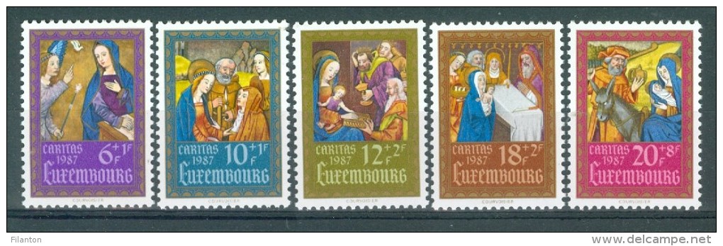 LUXEMBOURG - Mi Nr 1185/1189 - Caritas - MNH** - Cote 13,00 € - Unused Stamps