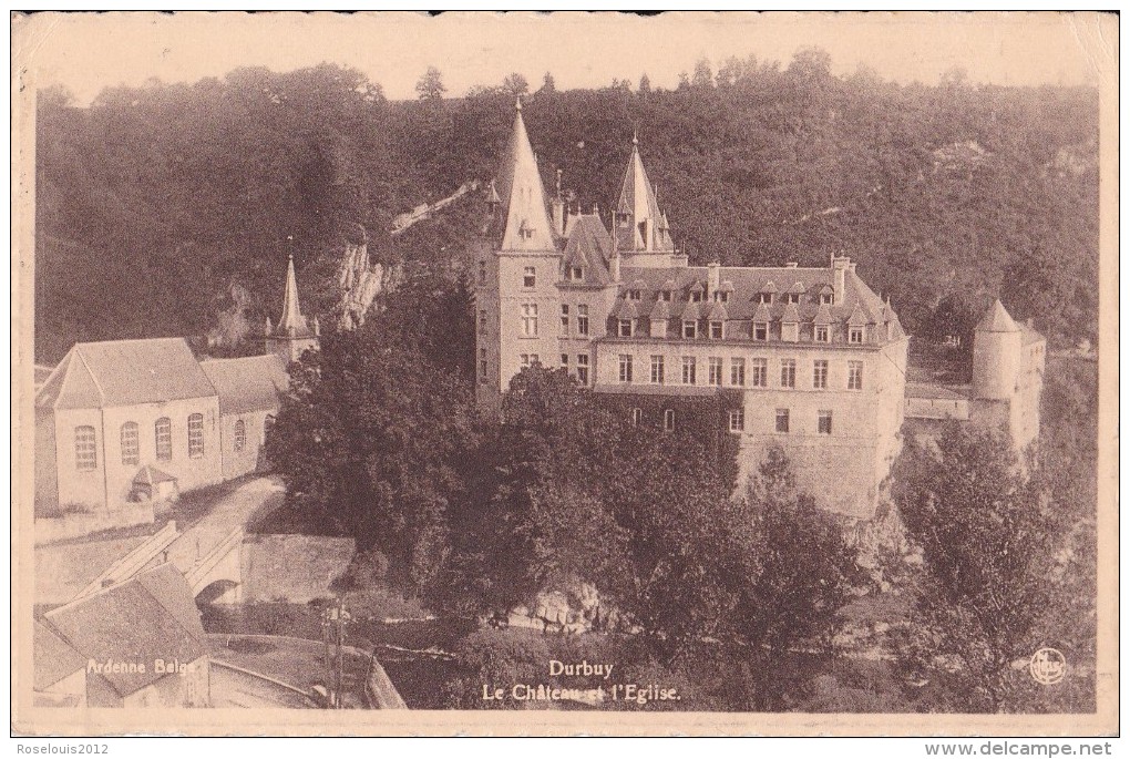 DURBUY : Le Château Et L'église - Daverdisse