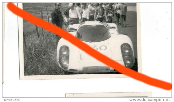 52 TARGA FLORIO 1968 MITTER - SCARFIOTTI PORSCHE 907 IL RITIRO FOTO ORIGINALE 9X13 CERDA - Automobile