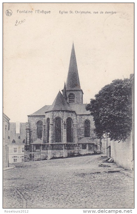 FONTAINE-L´EVEQUE : L'église St. Christophe, Vue De Derrière - Fontaine-l'Evêque