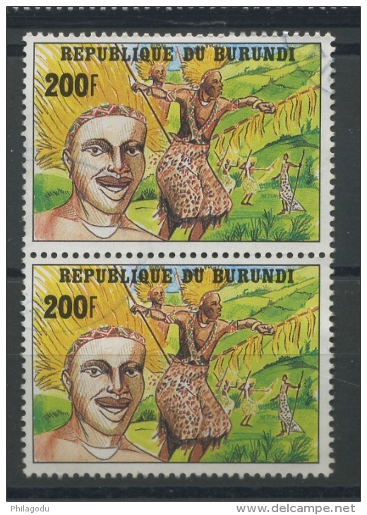 1992 Paire Du 200F  Danse Dépareillé Ø Légère - Used Stamps