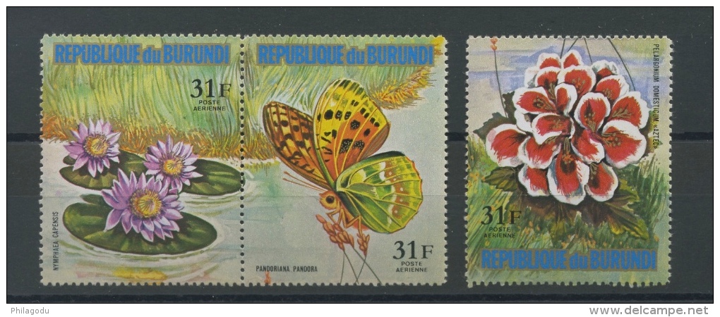 1973  Fleur Et Papillon   31F Dépareillés Avion  ** - Neufs