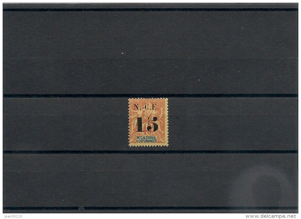 NOUVELLE CALÉDONIE Années 1902  N°Y/T :66 ** - Unused Stamps