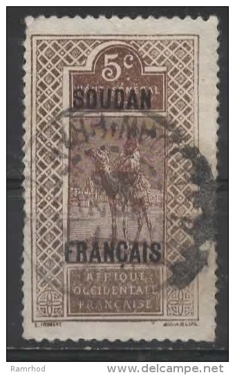 FRENCH SUDAN 1921 Touareg - 5c. - Chocolate And Brown FU CREASED CHEAP PRICE - Autres & Non Classés