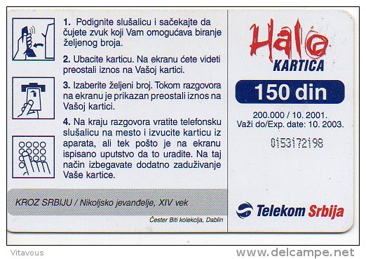 Telekom Srbja BD  Télécarte à Puce Yougoslavie Phonecard  Karte (411) - Yougoslavie