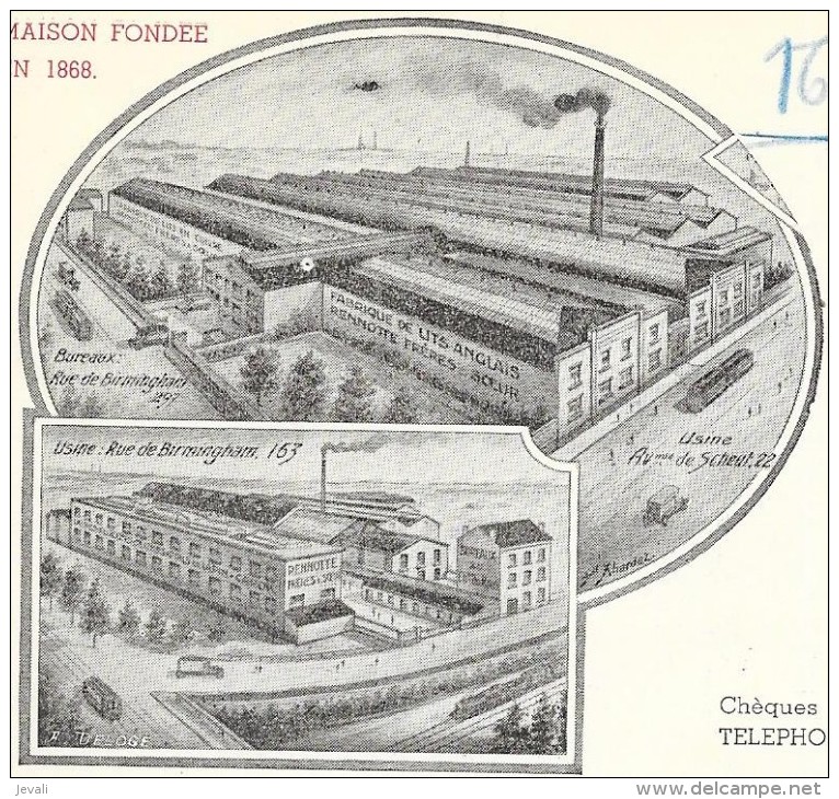 RENNOTTE Fres & Sr  BRUXELLES   Lits Et Sommiers  - 1949 - Vestiario & Tessile