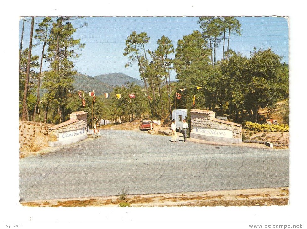 CPA  83 LE MUY Caravaning Résidentiel Canebières Entrée De La Route Ste Maxime - Le Muy