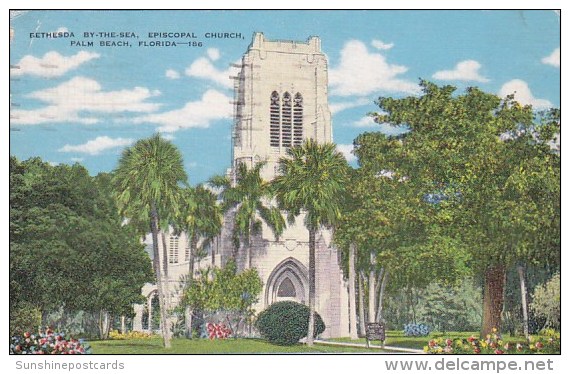 Florida Palm Beach Bethesda By The Sea Episcopal Church 1947 - Palm Beach