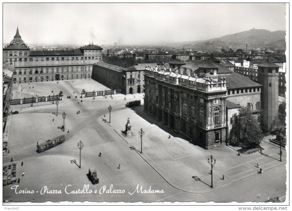 Italie. Torino. Piazza Castello E Palazzo Madama. Cpdm Grand Format - Palazzo Madama