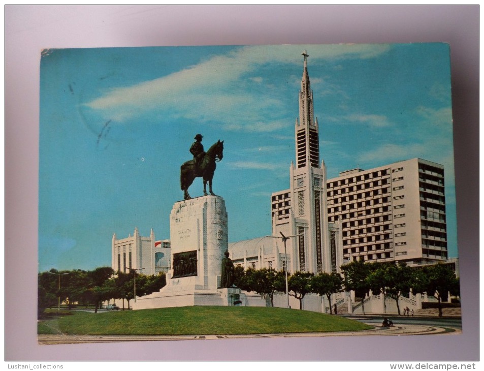 AFRICA AFRIKA AFRIQUE MOZAMBIQUE MOÇAMBIQUE LOURENÇO MARQUES MOUZINHO DE ALBUQUERQUE MONUMENT 1960 YEARS POSTCARD - Mozambique