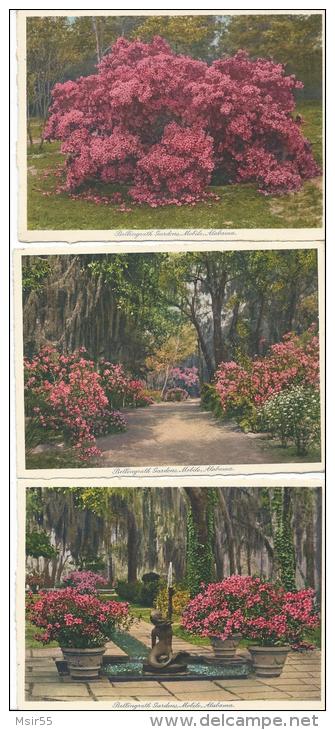 Lot De 9 CPA  - USA - ALABAMA  - Mobile - Bellingrath Gardens . - Mobile