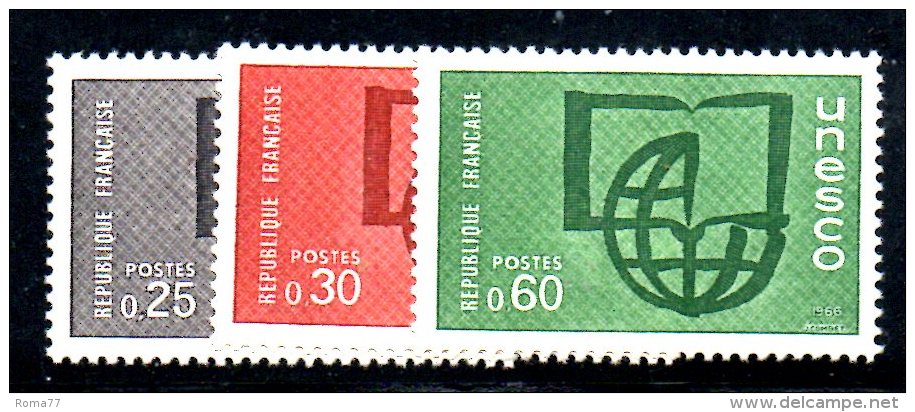 Y1337 - FRANCIA  , Servizio Unificato Serie 36/38  ***  MNH Unesco - Neufs