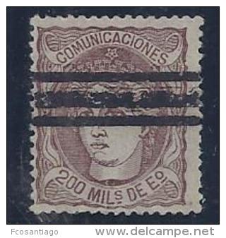 ESPAÑA 1870 - Edifil #109s Barrado - Sin Goma - Unused Stamps