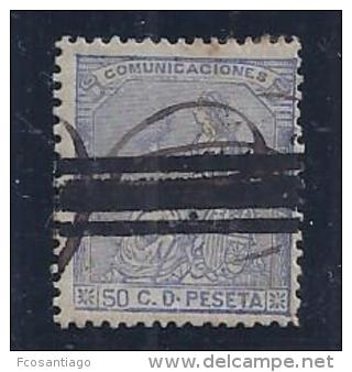 ESPAÑA 1873 - Edifil #137S Barrado - VFU - Ungebraucht