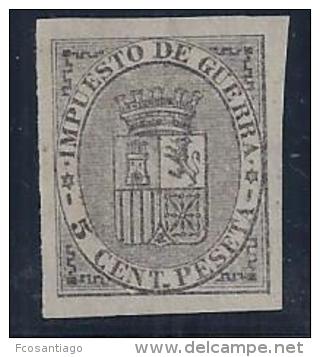 ESPAÑA 1874 - Edifil #141S Sin Dentar - MLH * - Oorlogstaks