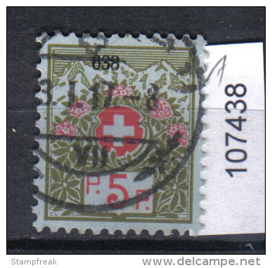 Schweiz, Portofreiheit, Zst. 4A / Mi. 4I O - Vrijstelling Van Portkosten