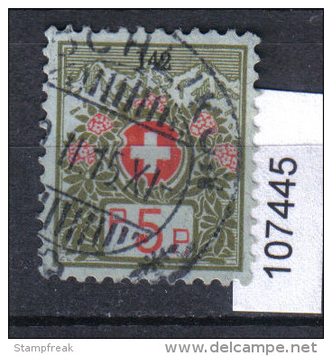 Schweiz, Portofreiheit, Zst. 4A / Mi. 4I O - Franchise