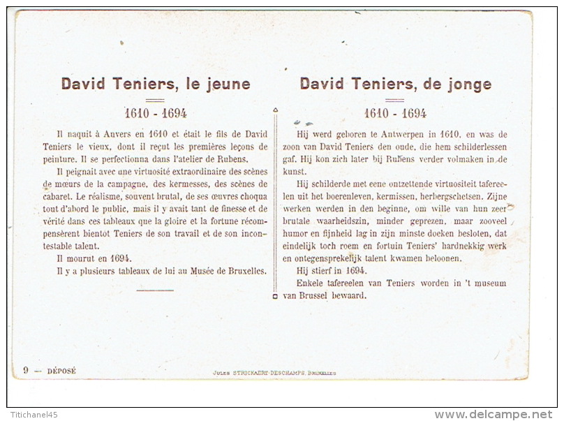 Chromo Chocolat ANTOINE BRUXELLES - David TENIERS, Le Jeune 1610-1694 - Autres & Non Classés