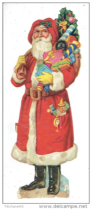 Chromo-découpi (15.5 X  5.5 Cm) - Père Noël - Santa Claus - Motivos De Navidad