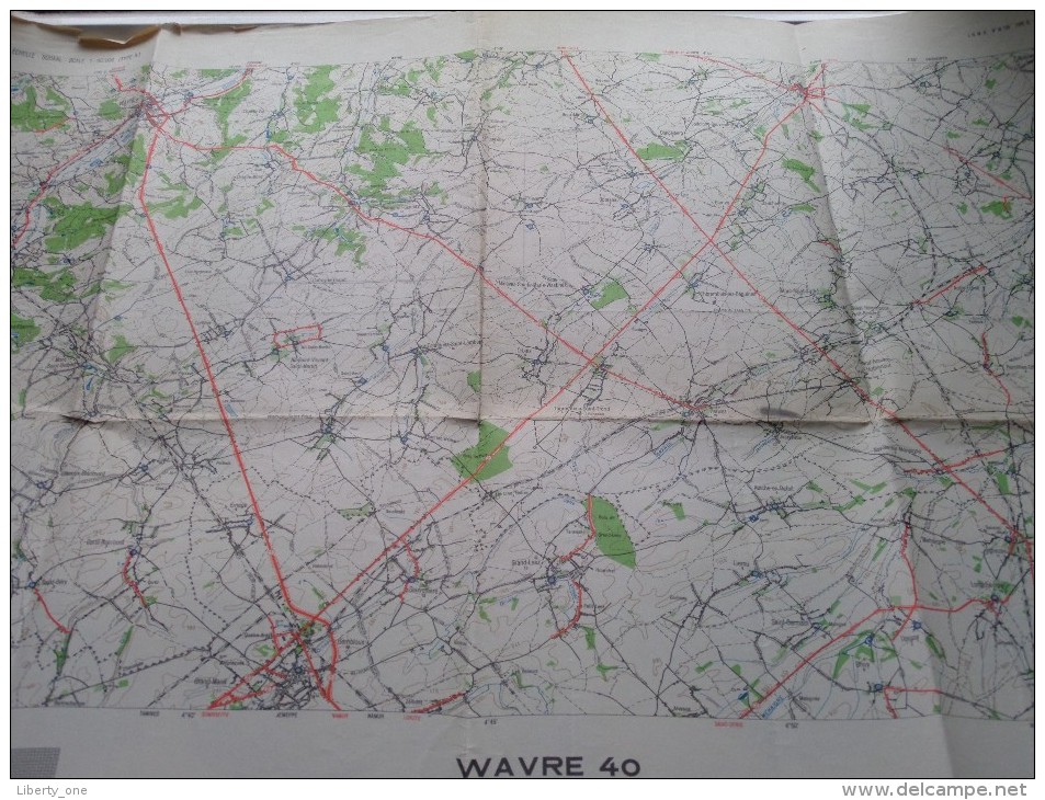 WAVRE 40 ( Type R.) Anno 1953 - Schaal / Echelle / Scale 1: 50.000 ( Stafkaart : Zie Foto´s ) ! - Autres & Non Classés