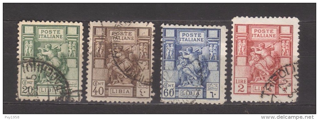 7248- Libya , Italian Colonies , Scott 39a-43a   &ndash; Used - Libia