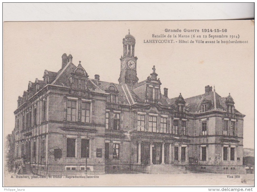 LAHEYCOURT (55) - Hôtel De Ville Avant Le Bombardement - Grande Guerre 1914-15-16. - Otros & Sin Clasificación