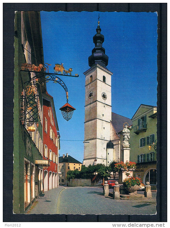 (1769) AK Waging Am See - Marktplatz Mit Marienbrunnen Und Kirche St. Martin - Waging