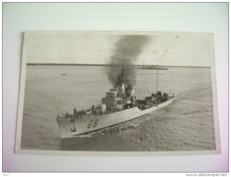 R.C.T.   GIOBERTI  DA TARANTO  NAVE   SHIP  REGIA  MARINA  MILITARE  WARSHIP  VIAGGIATA  FORMATO PICCOLO FOTOGRAFICA - Oorlog