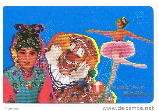 Clown Cirque Circus Dance Danse Télécarte  Phonecard  (426) - Hongkong