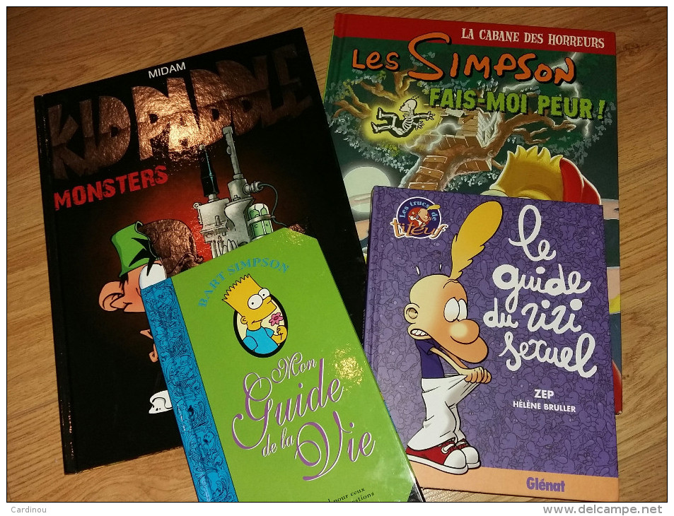 Lot BD - Kid Paddel- Simpson - Titeuf - Paquete De Libros