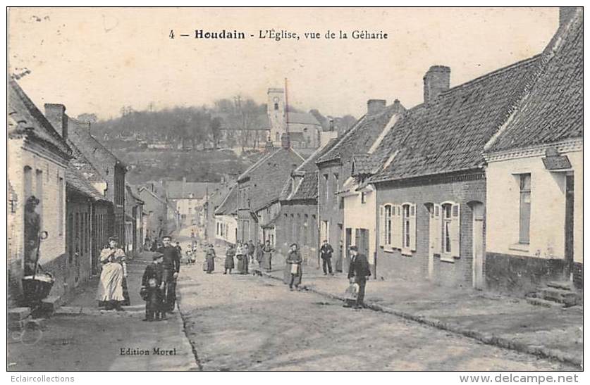 Houdain      62    L' Eglise Vue De La Géharie - Houdain